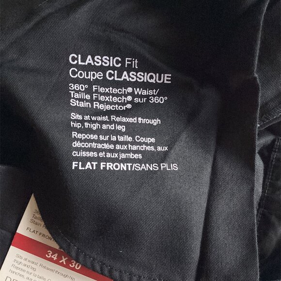 Denver Hayes Men's Khakis Black size 34x30 - Picture 3 of 4